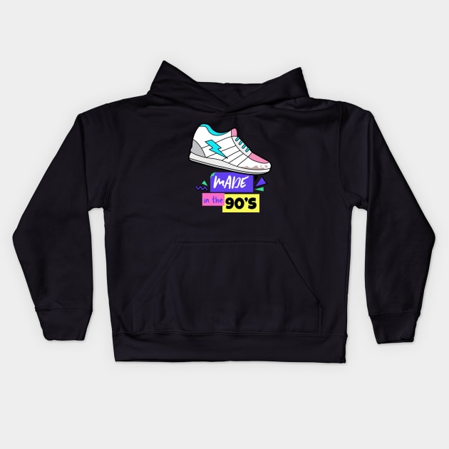 Made in the 90's - 90's Gift Kids Hoodie by WizardingWorld